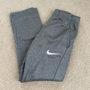Nike Gray Tapered Joggers with Elastic Waistband